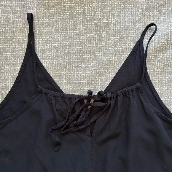 Anthropologie Braeve Eye-lit Lace Black Slip Dress Size Medium with back tie - Picture 5 of 15